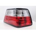 Mercedes E Class W124 Red Clear Crystal Tail Lamp